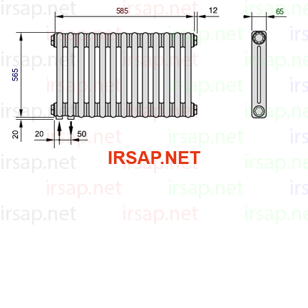 Радиатор IRSAP Tesi 20565/13 T18 CL 01